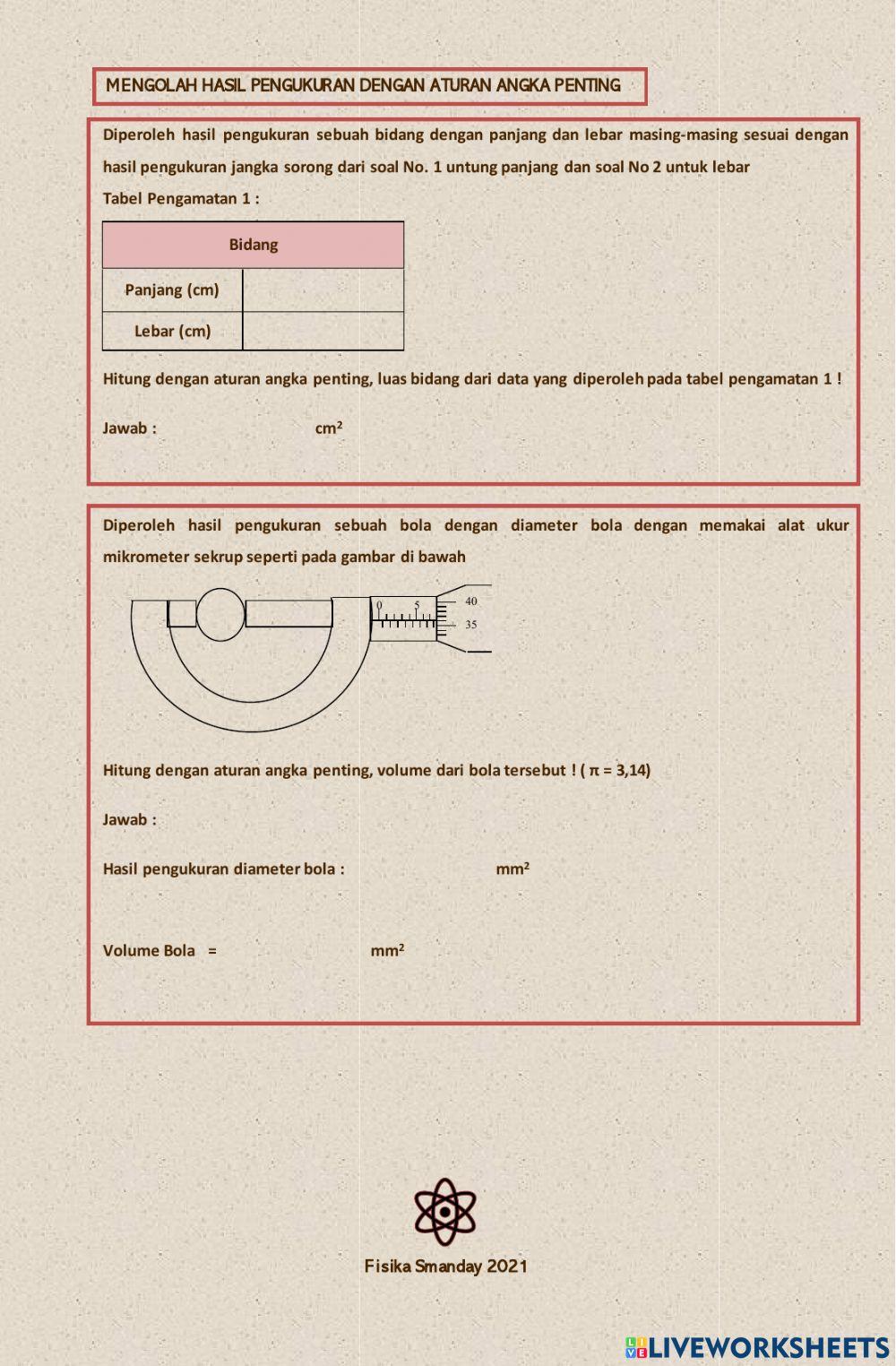 Pengukuran, Angka Penting & Notasi Ilmiah