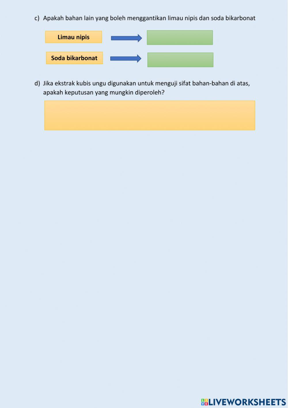 Sains tahun 3 - kegunaan bahan berasid beralkali serta pengganti kertas litmus