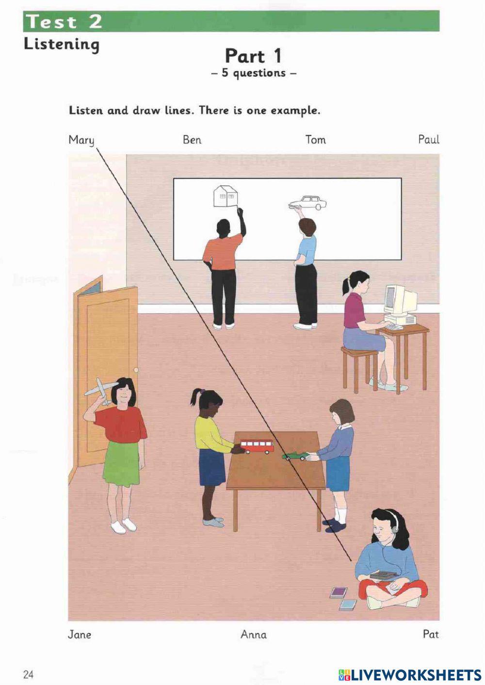 Grade 3: Test 2 - Part 4+5  (Trang - Lam - Phu)