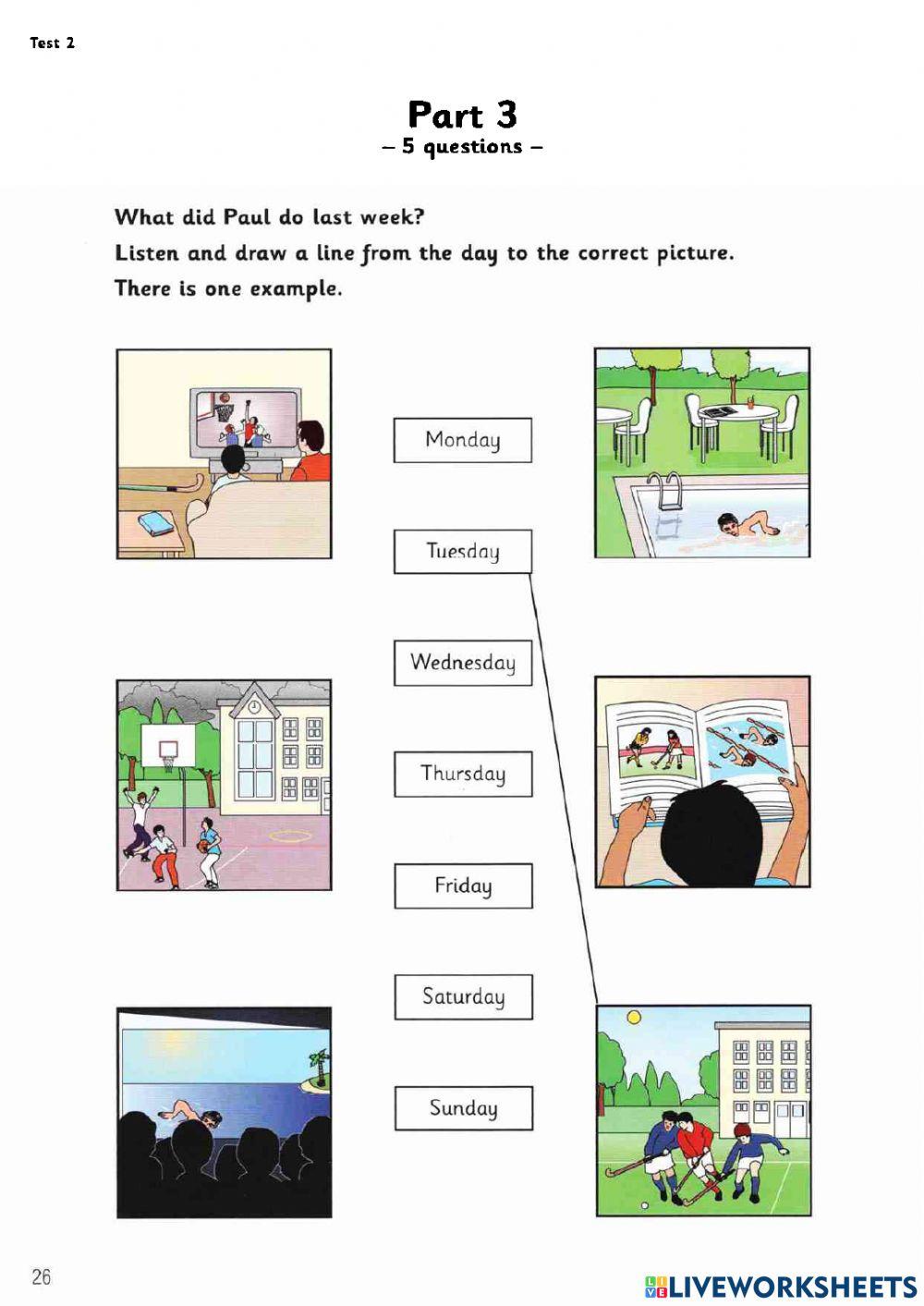 Grade 3: Test 2 - Part 4+5  (Trang - Lam - Phu)