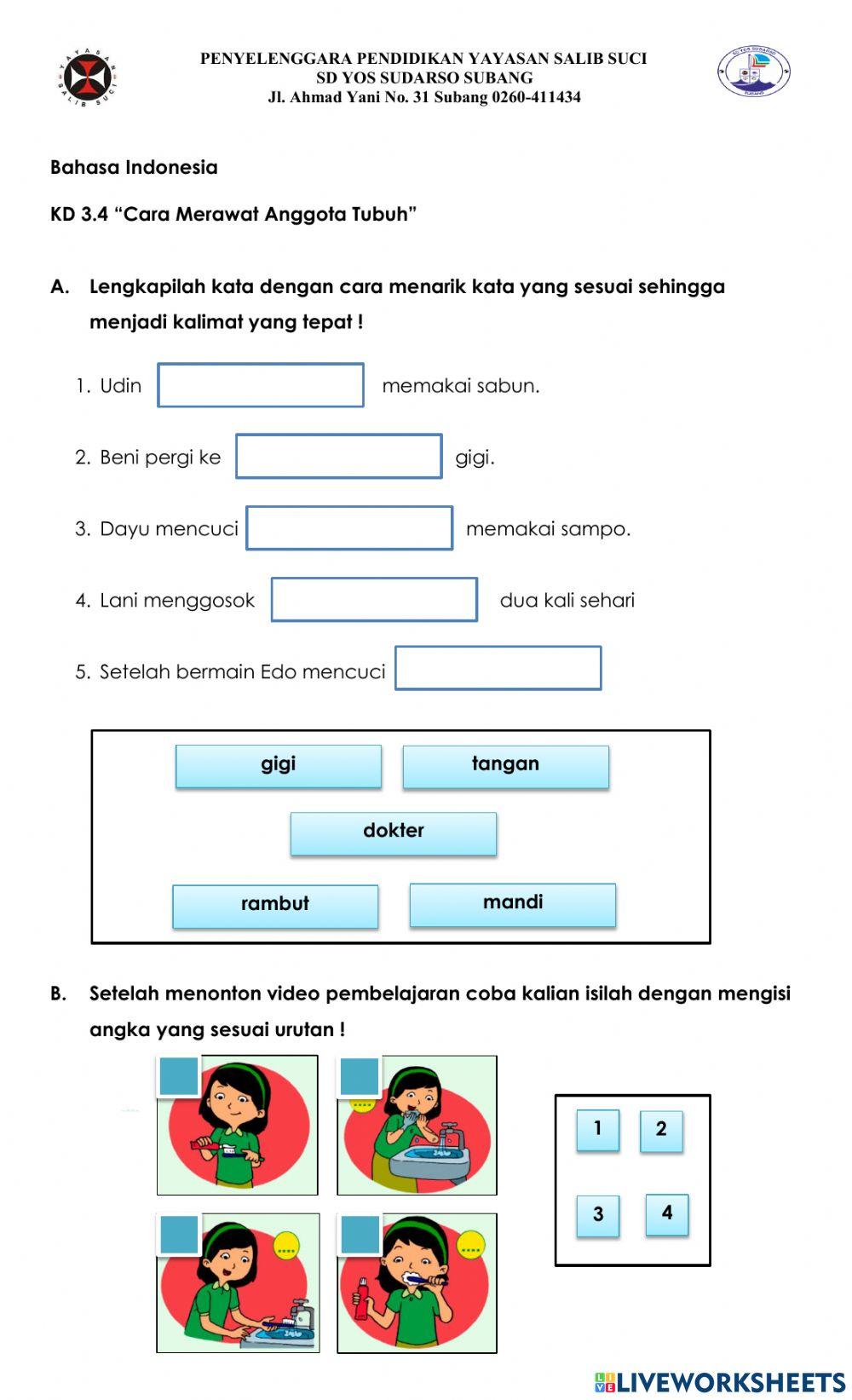 Bahasa Indonesia Cara Merawat Tubuh