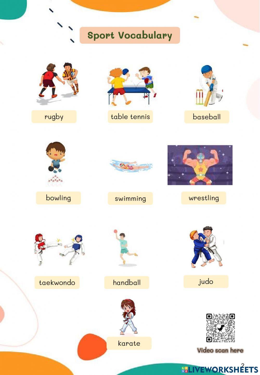 Sport Vocabulary