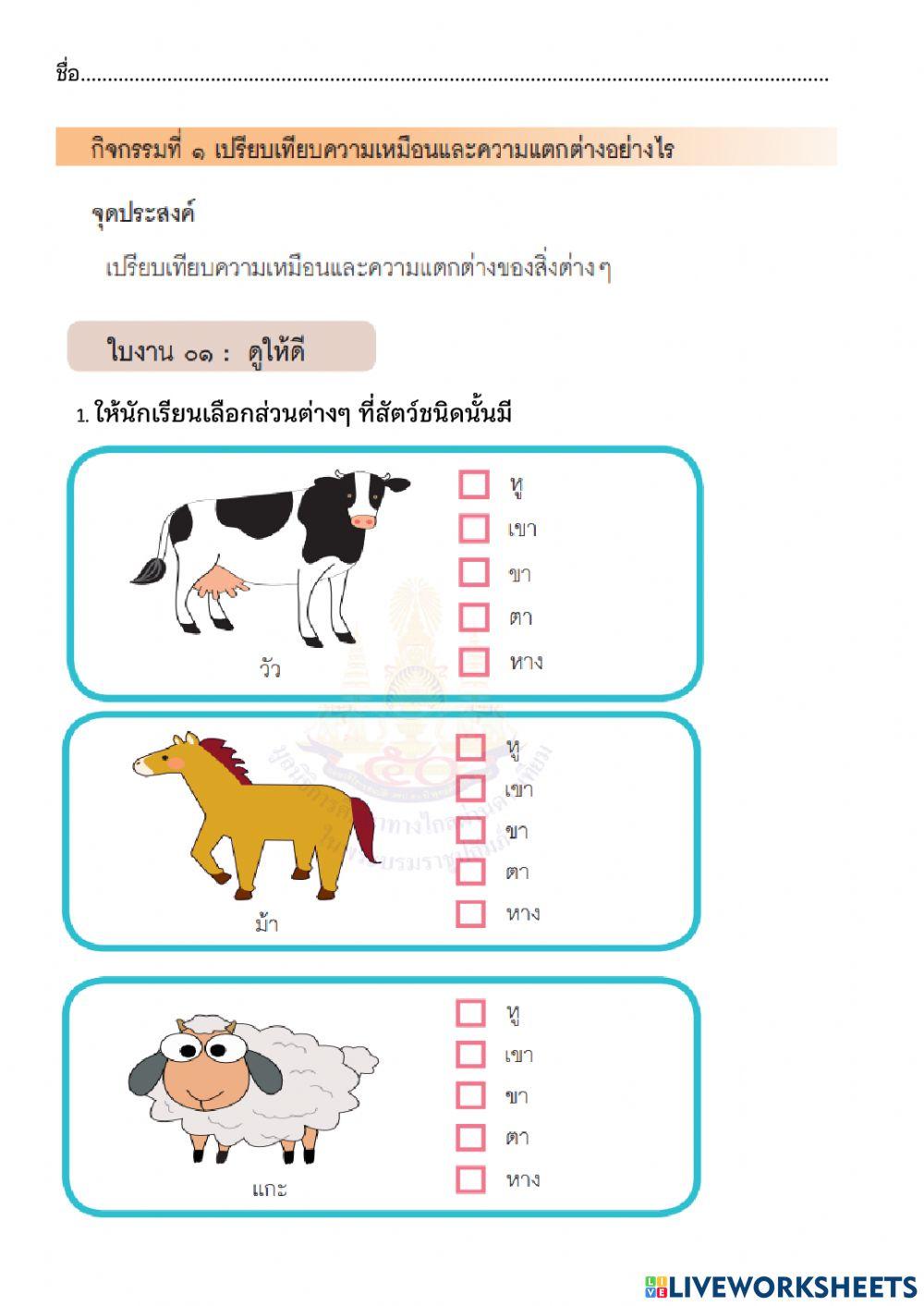 เปรียบเทียบความเหมือนความต่าง