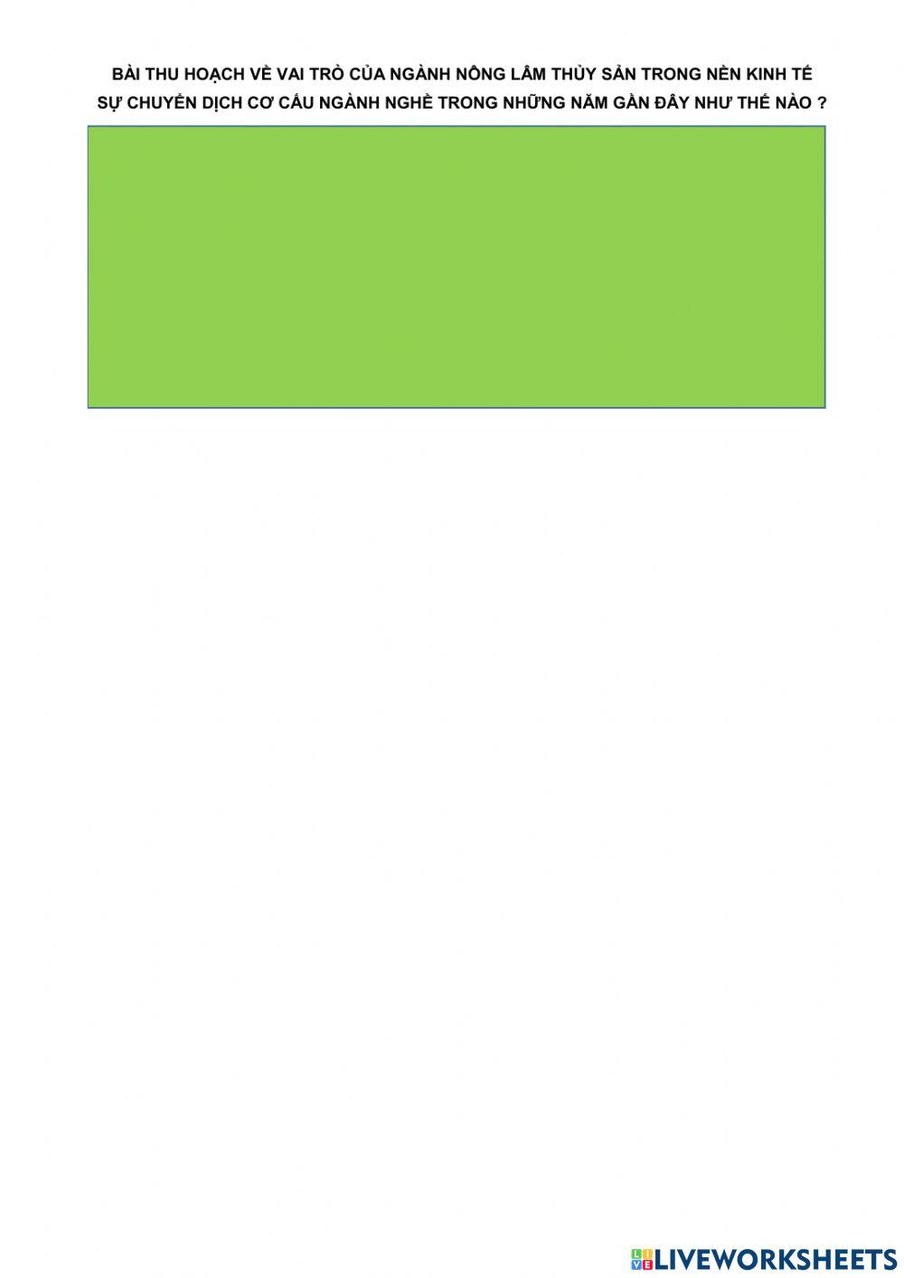 Bài 1. cơ cấu nông lâm ngư nghiệp