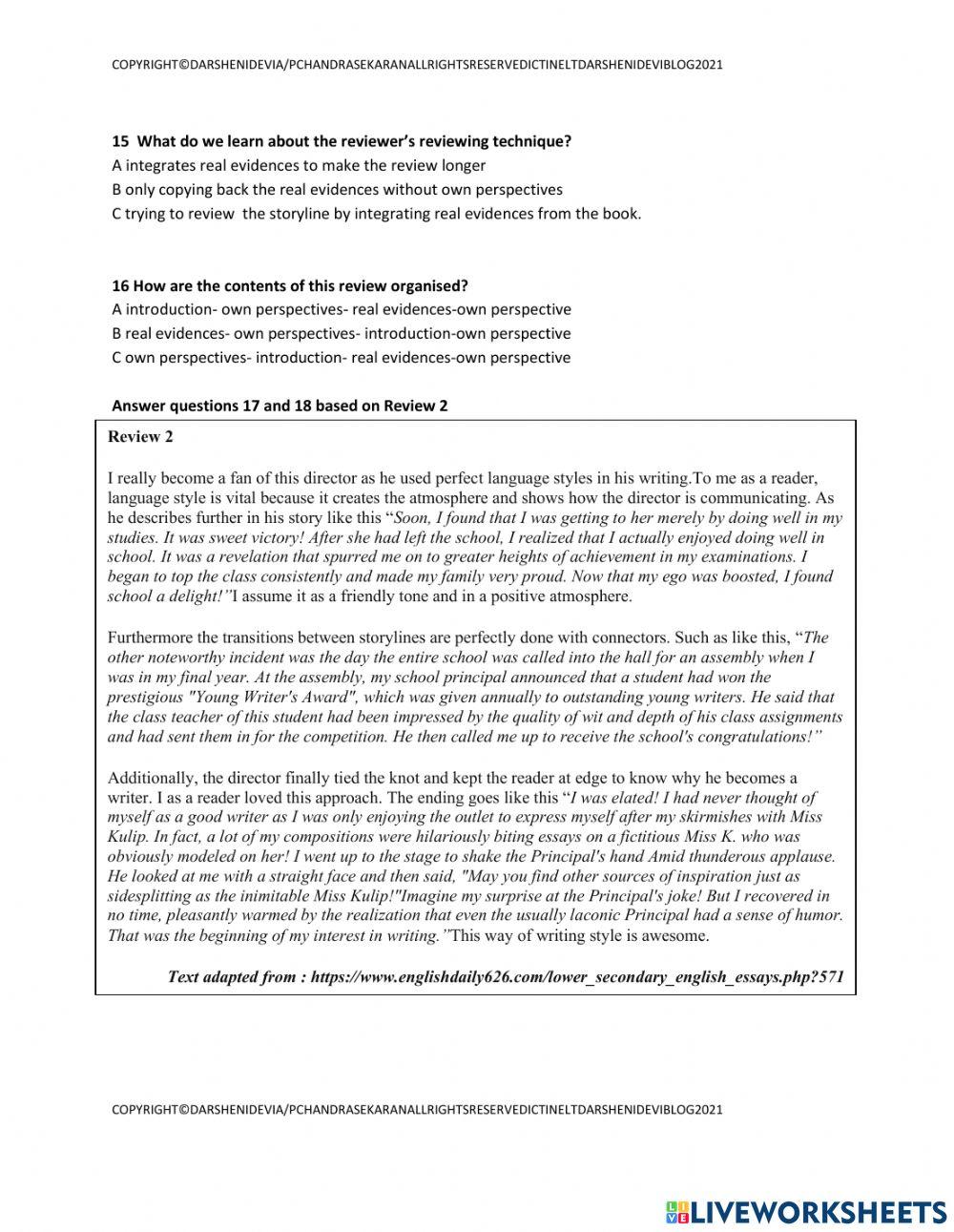 MUET cefr reading paper part 1-part 4