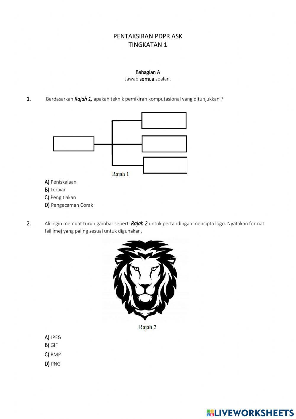 Pentaksiran pdpr ask f1