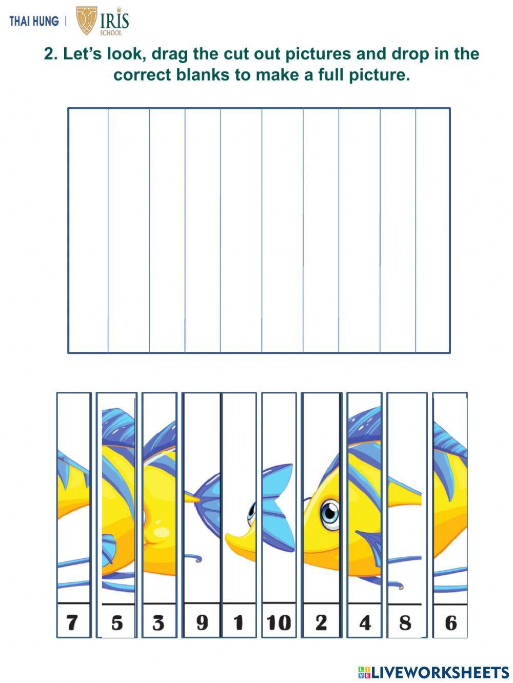 Worksheet about Numbers for Kids
