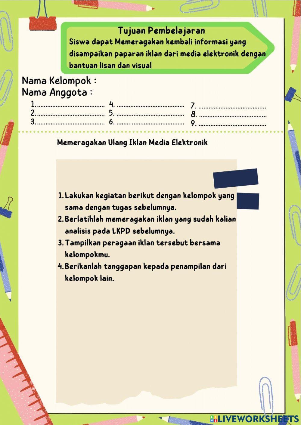LKPD Bahasa Indonesia Siklus 3