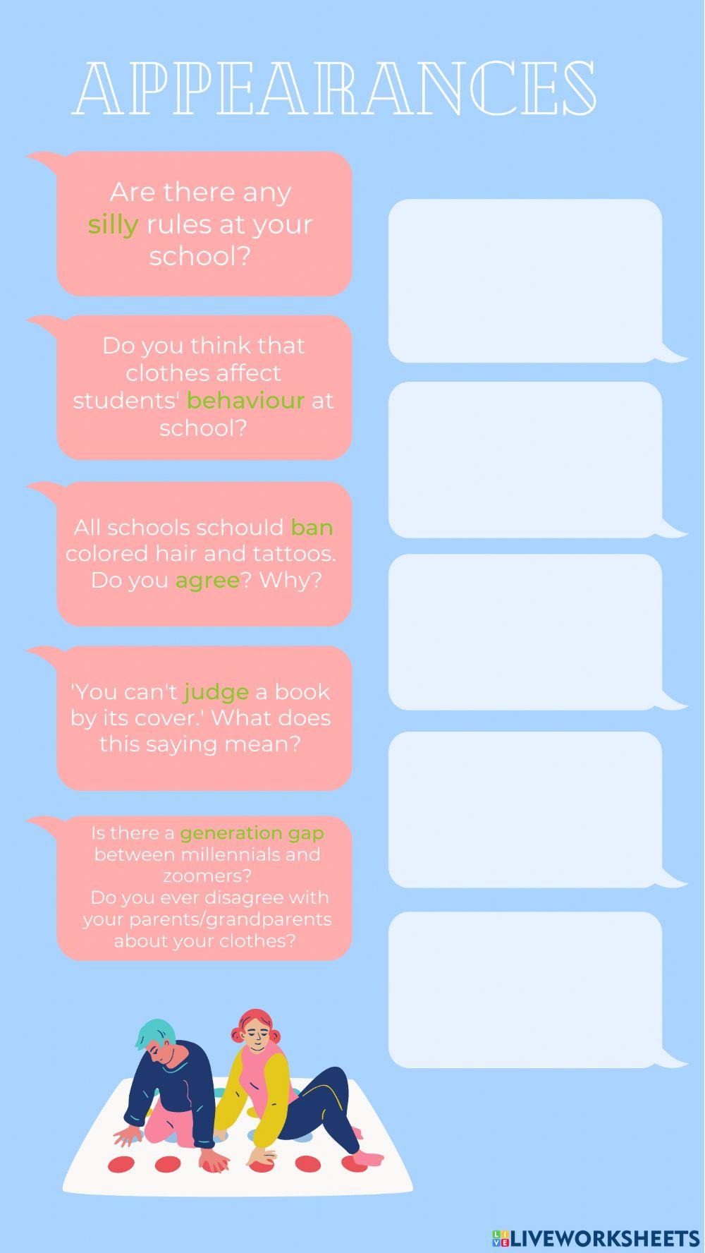 Appearances & generation gap