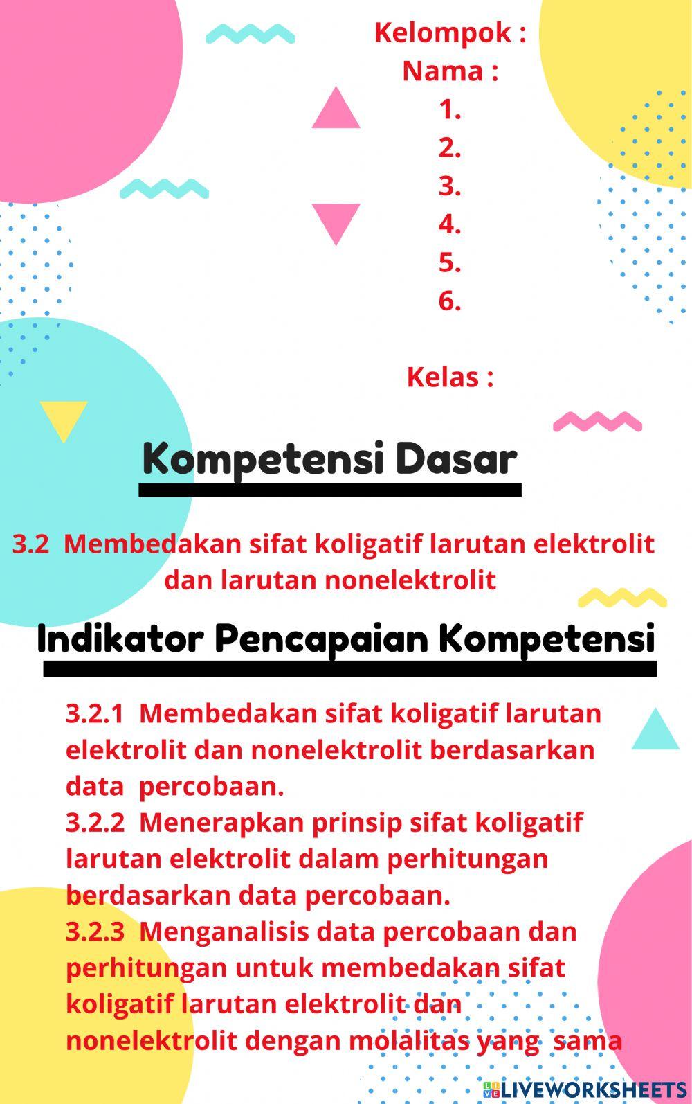 Sifat koligatif larutan elektrolit