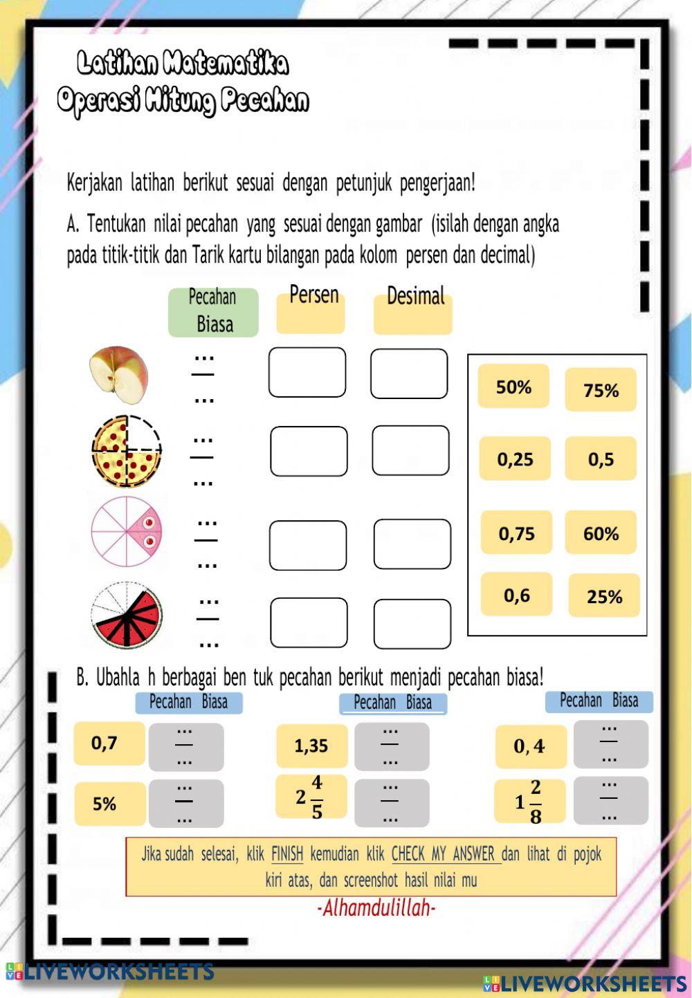 Bentuk-bentuk pecahan