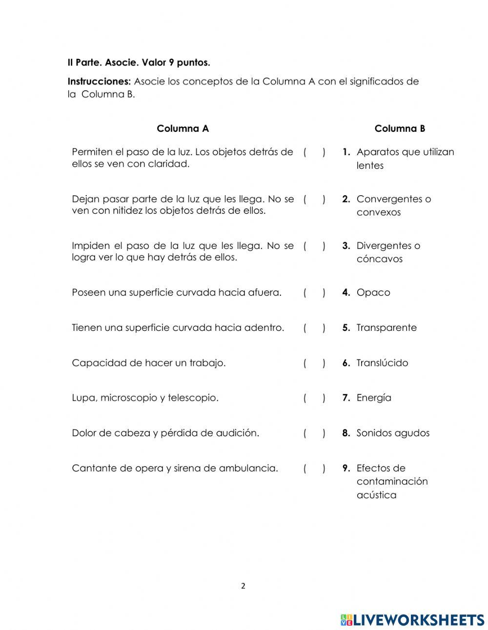Prueba corta no.3-6 Grado 2021 II Tri