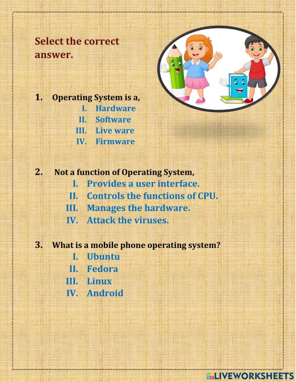 1253246 operating system kavindi liveworksheets