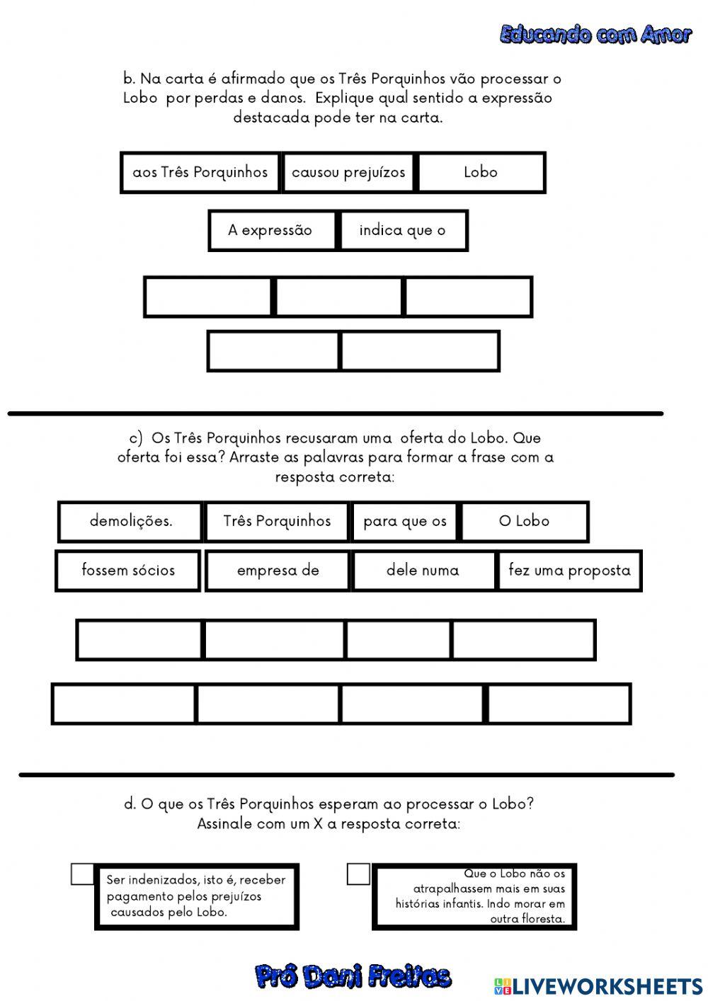 Carta de reclamação - Atividades do livro Ápis 4° ano