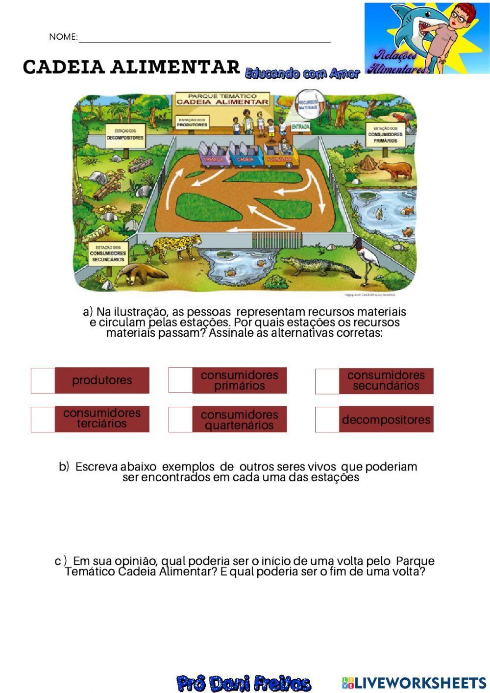 Cadeia alimentar - atividade 03