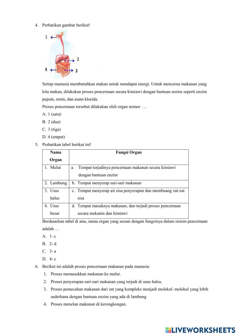Soal evaluasi tema 3 subtema 2 pembelajaran 1