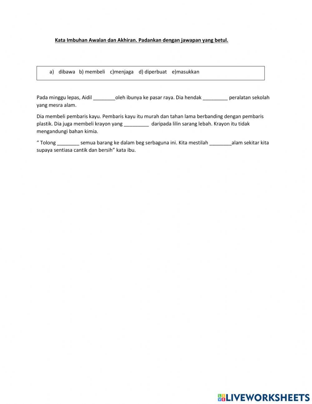 Ujian Topikal Tema5 - Tahun 4 BM