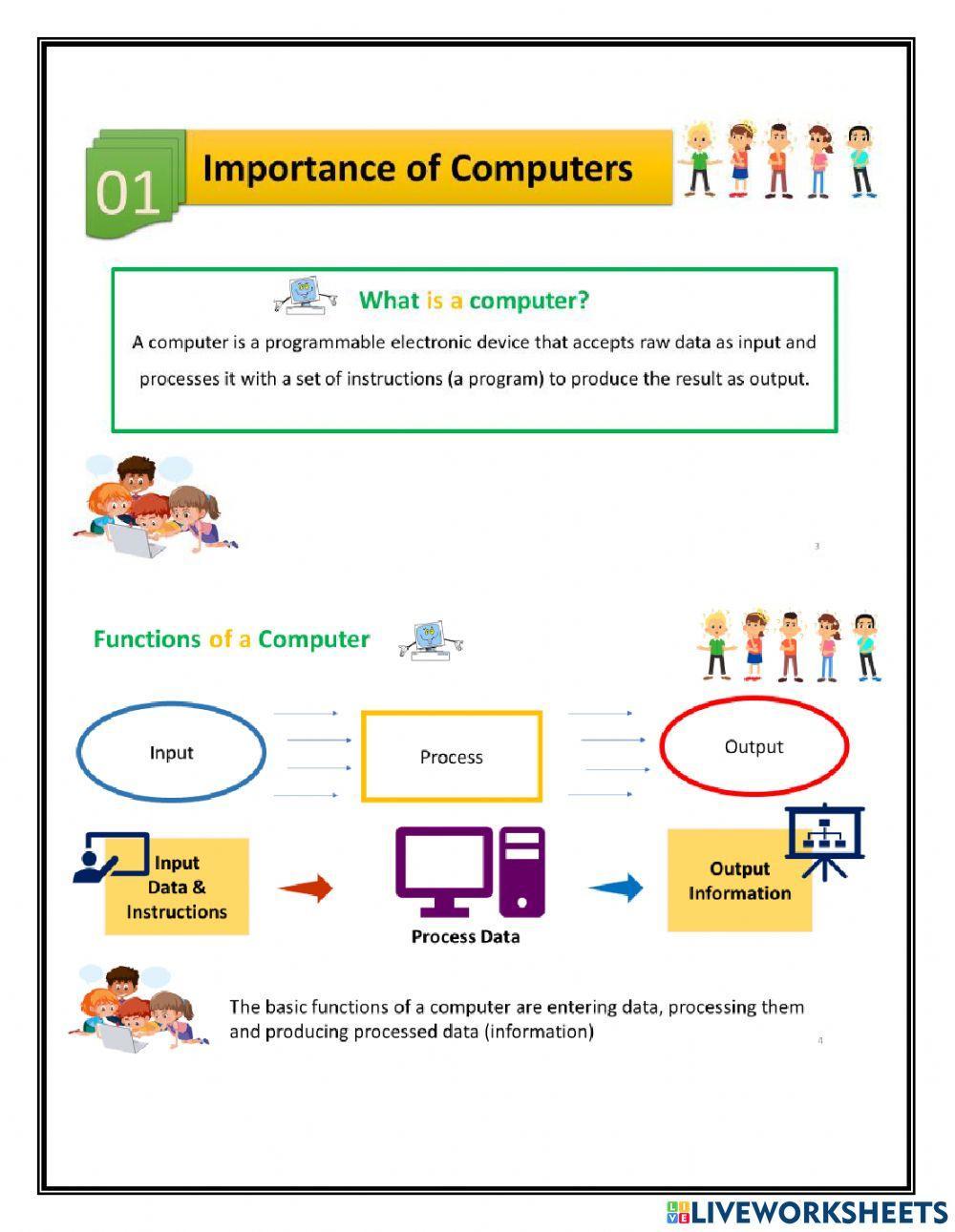 Importance of the computer