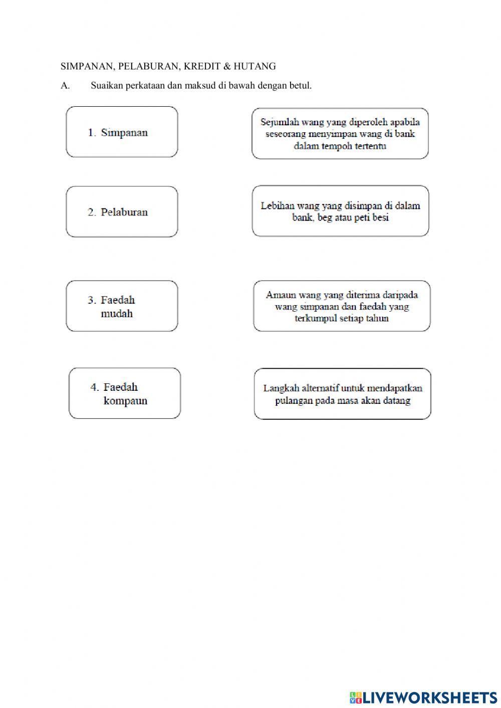 Simpanan dan pelaburan