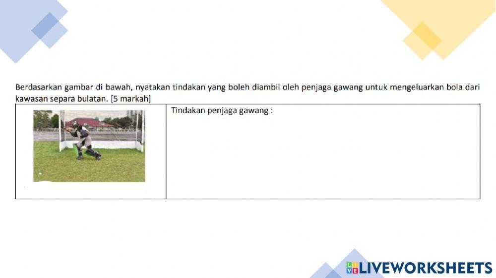 Latihan pjpk hoki tingkatan 3