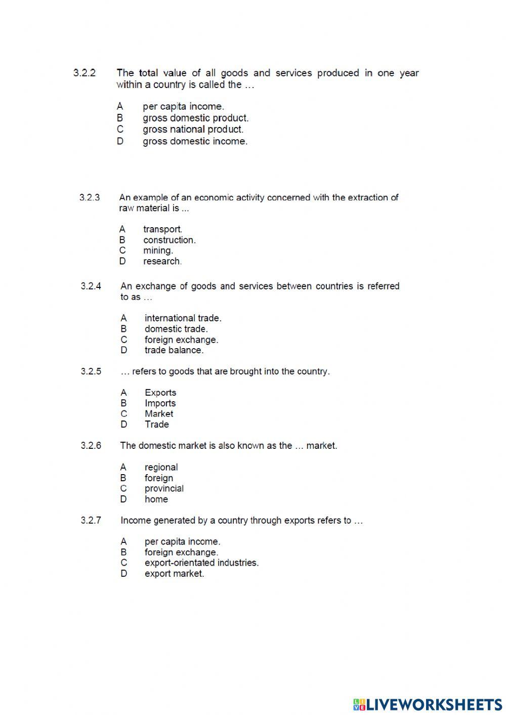 Geography paper 1 part 4