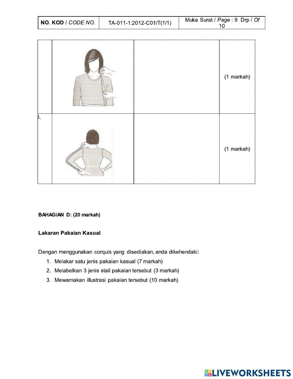 Ulangkaji mengambil ukuran badan