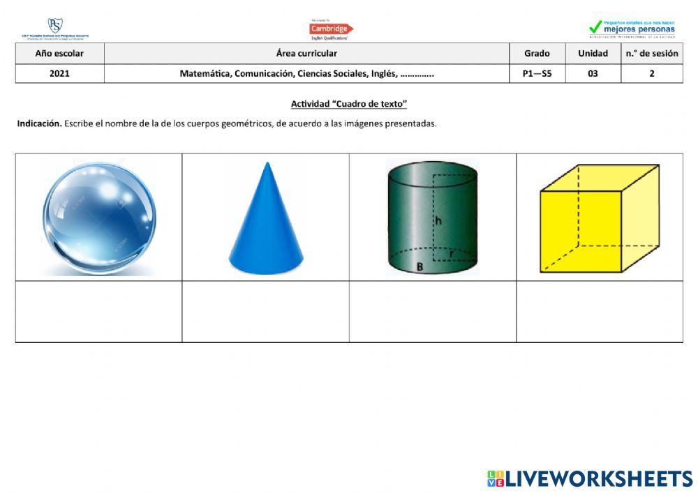 Practica live work sheets