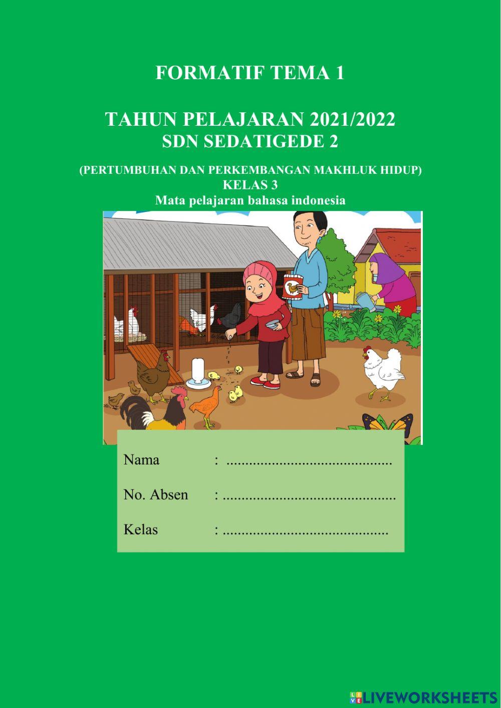 Formatif tema 1 bindo