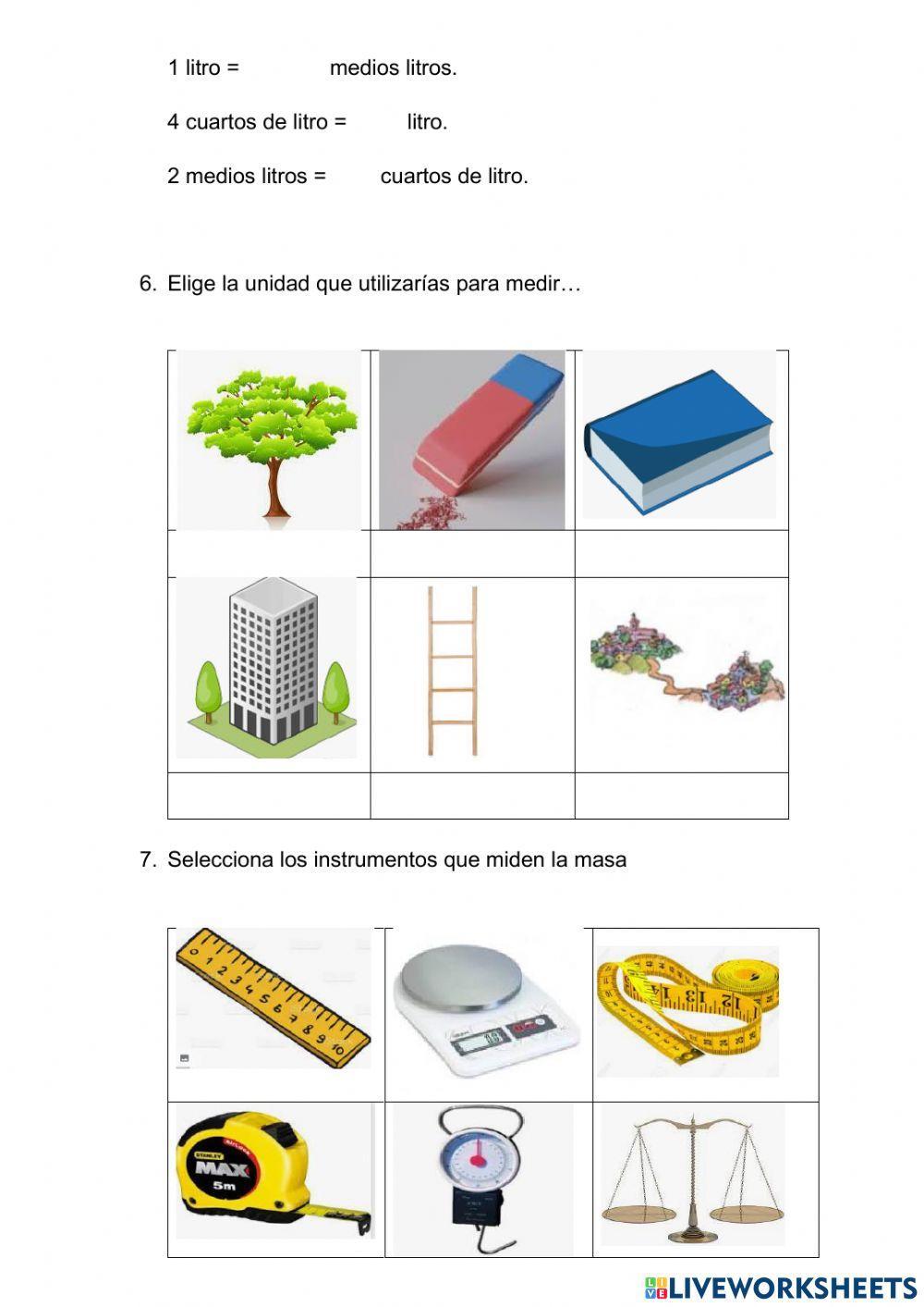 Longitud, masa y capacidad