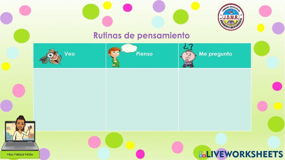 Rutina de pensamiento