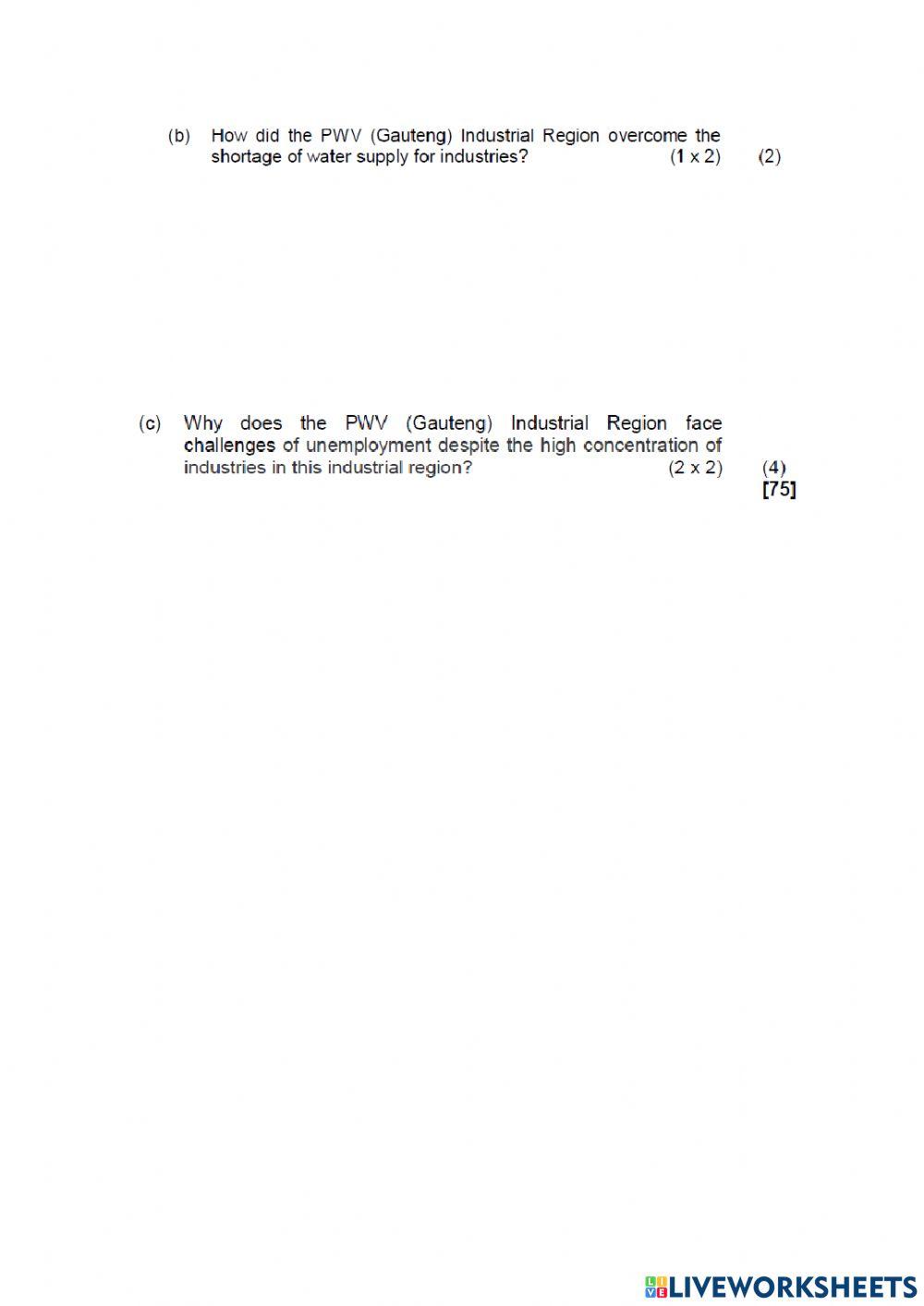 Geography paper 1 part 5