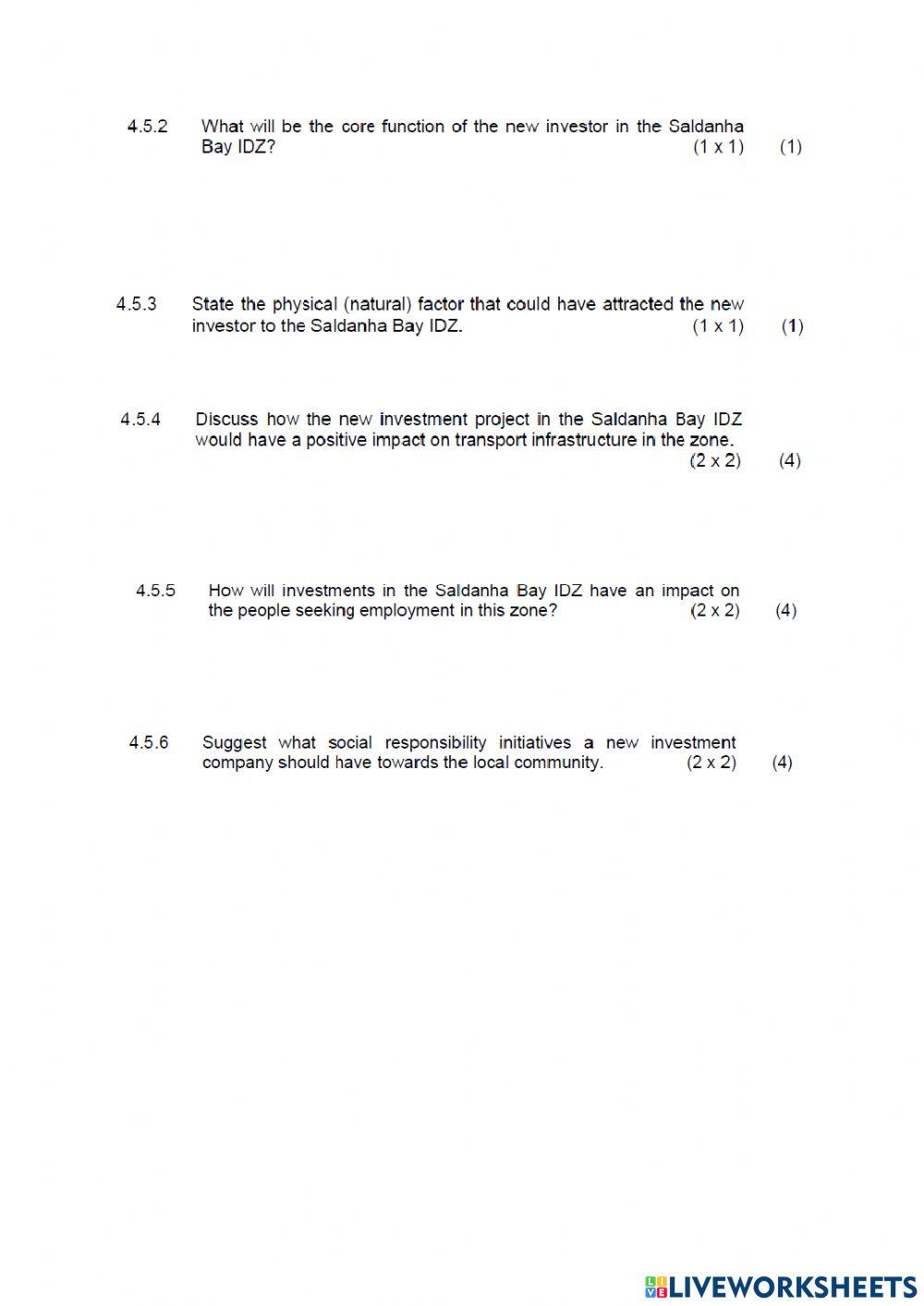 Geography paper 1 part 7