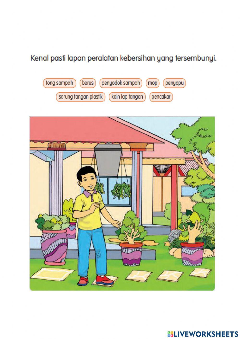 Menjaga kebersihan persekitaran