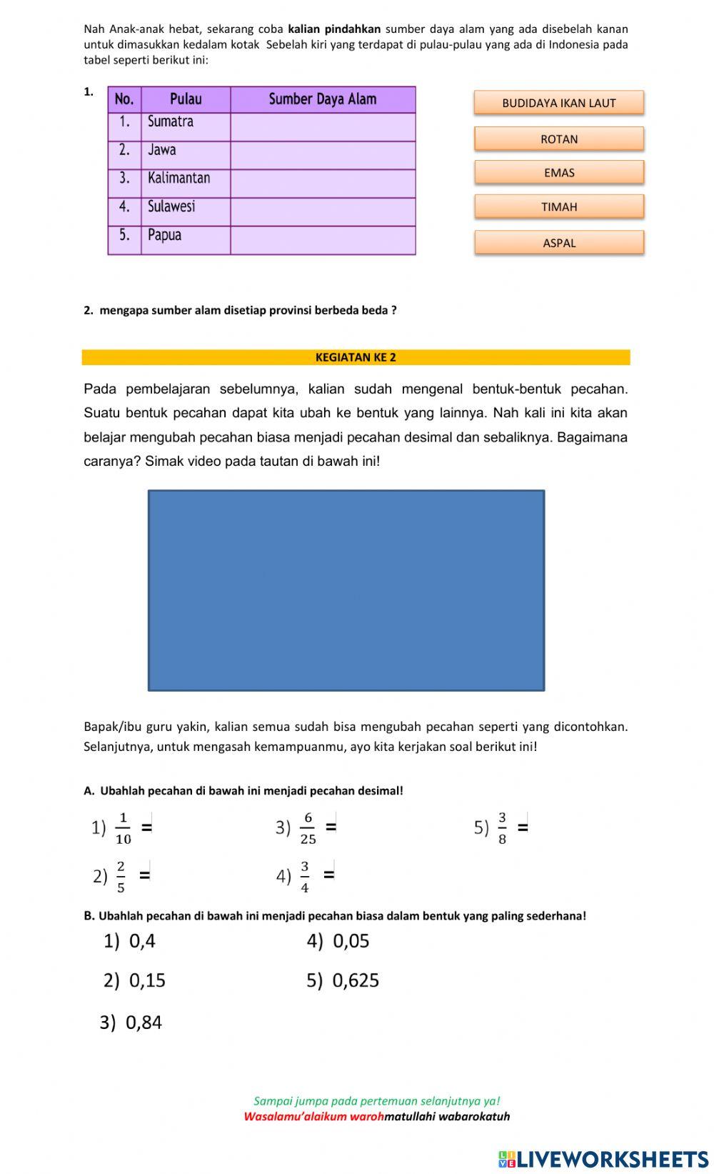 Materi dan tugas-kamis, 12 agustus 2021