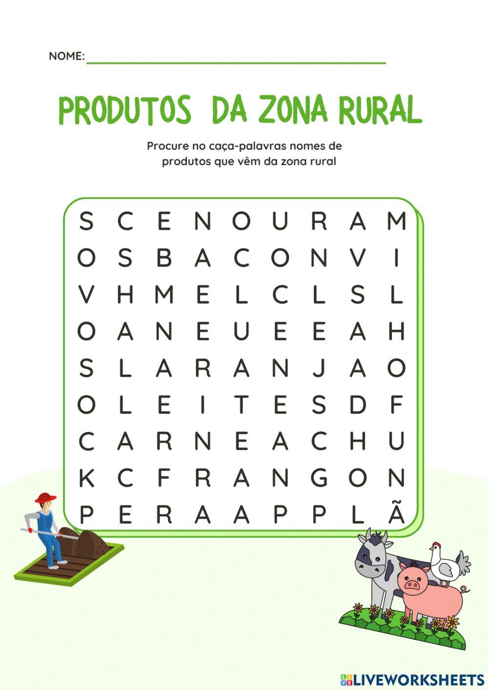 Produtos zona rural