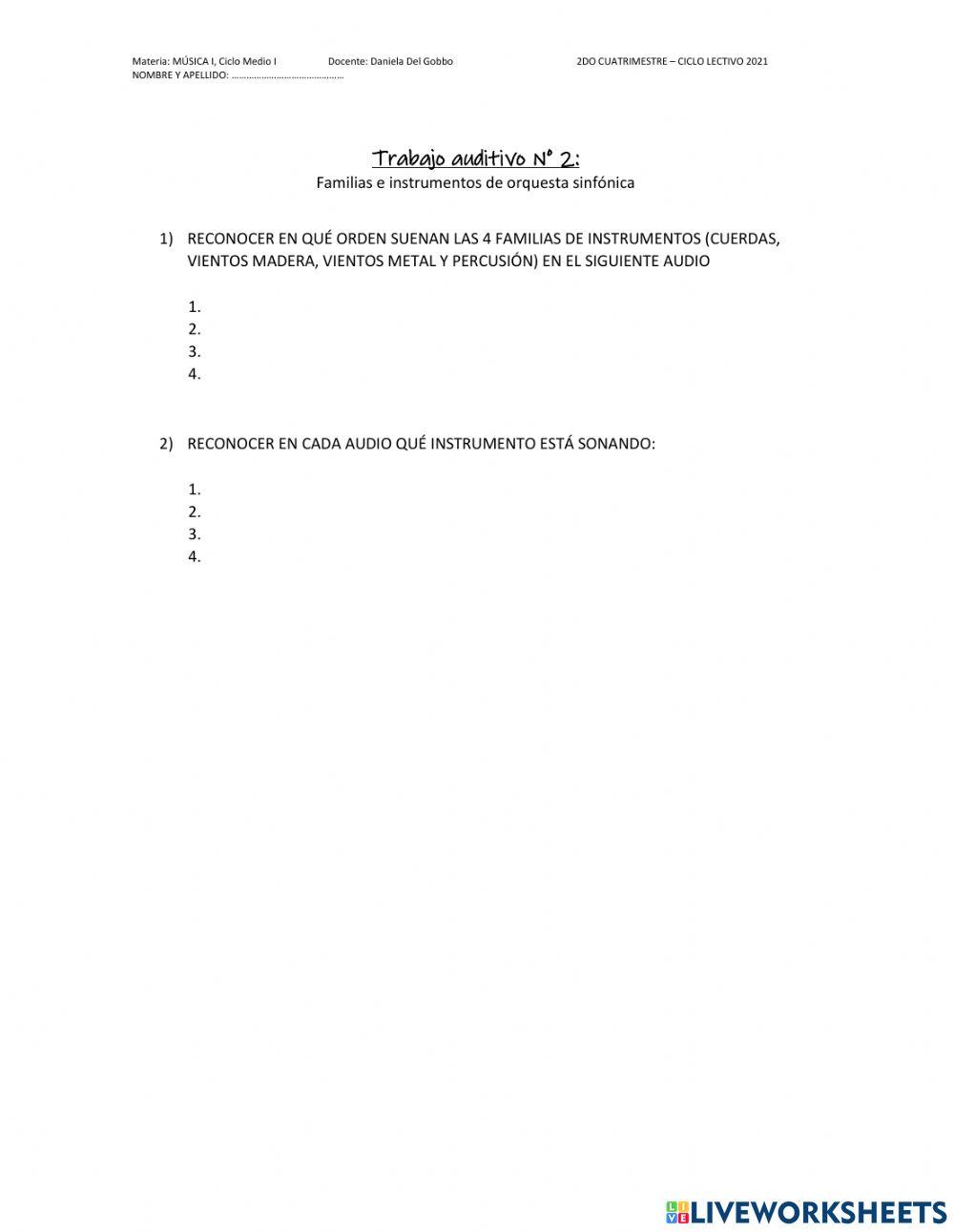 Trabajo Auditivo Nº 2