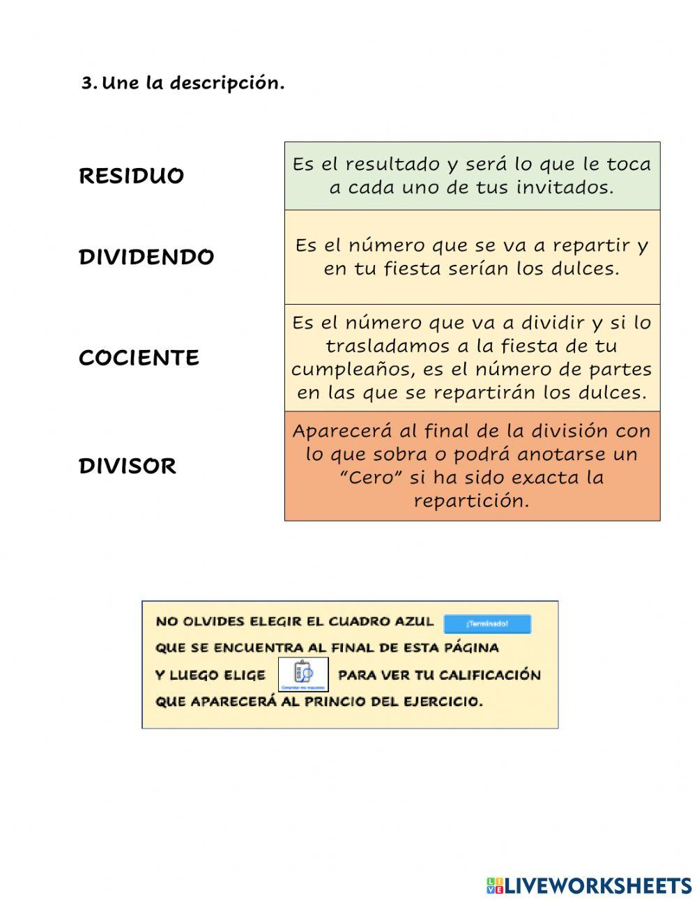 Ejercicio divisiones 2