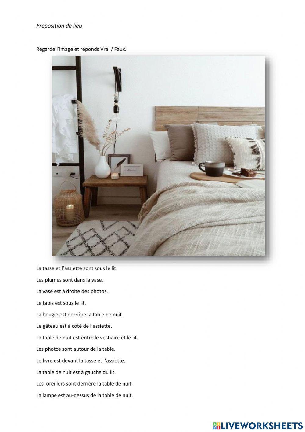 Préposition de lieu, 2ème partie