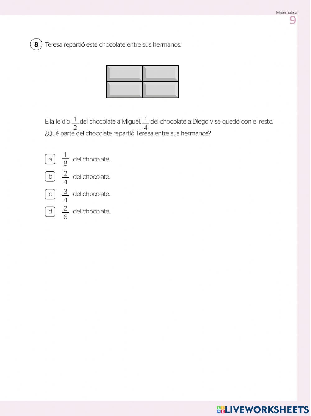 Evaluación Diagnostica de Matemática