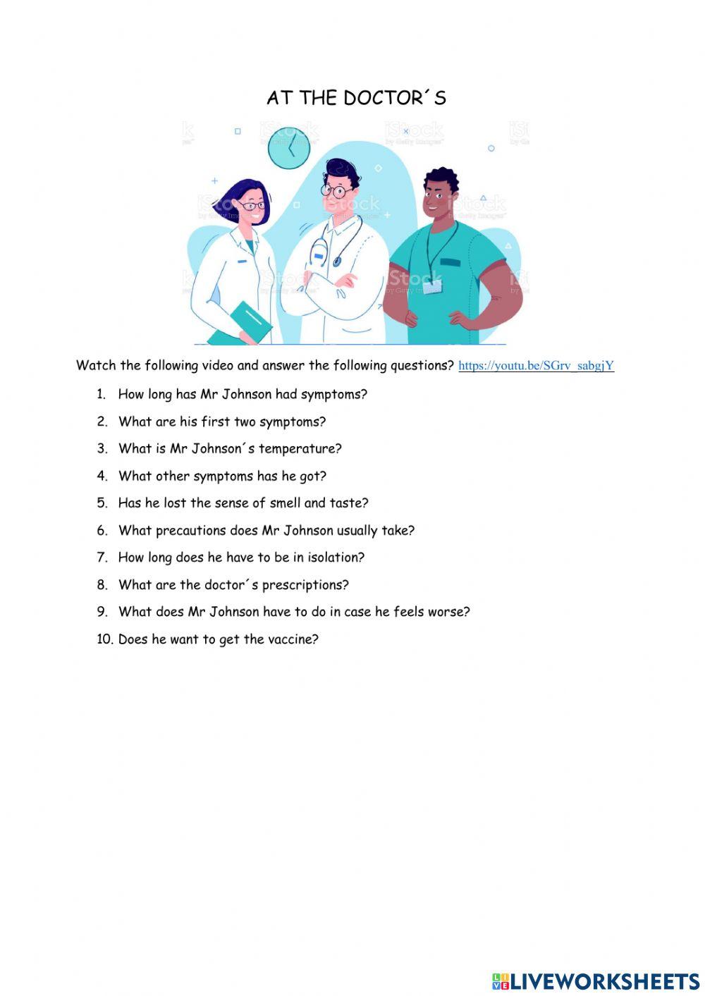 At the doctor-s - listening activity