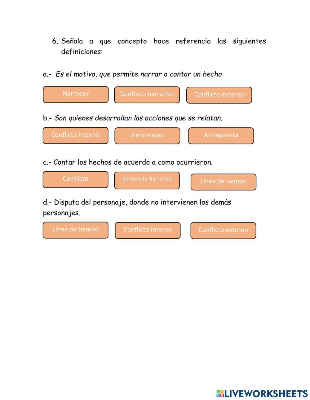 Conflicto Narrativo-Personajes