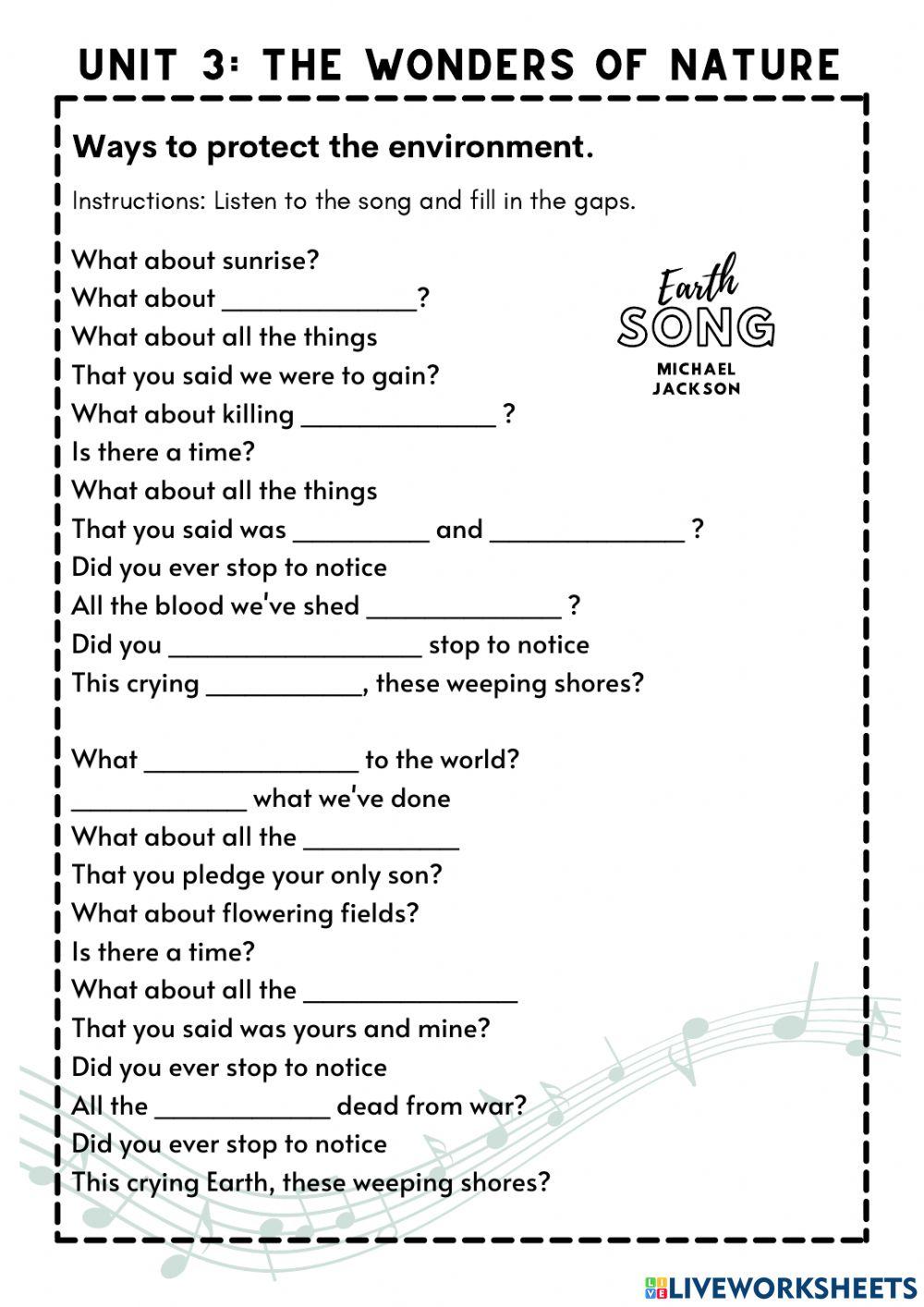 Earth Song (The Wonders of Nature)