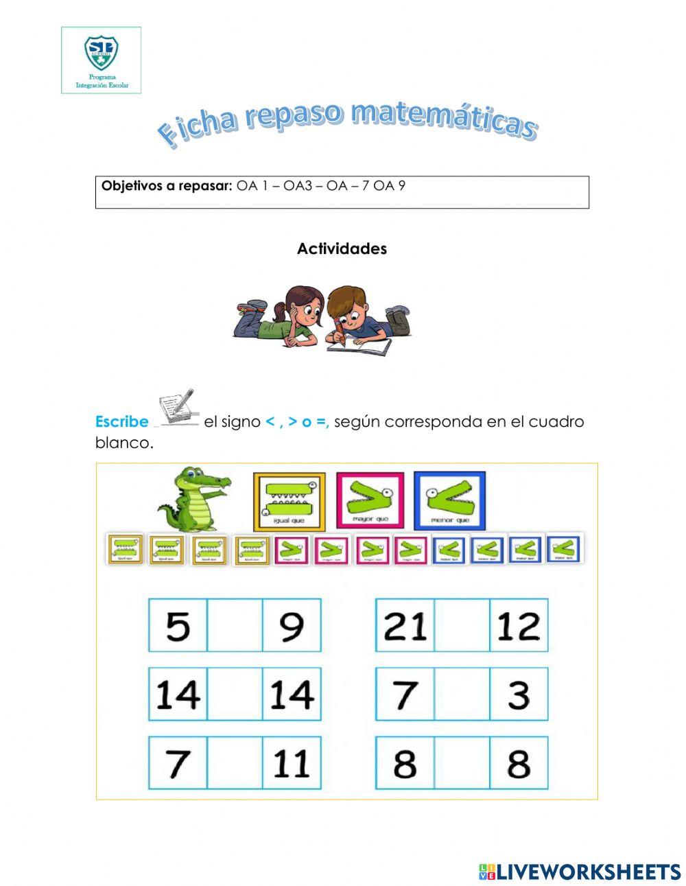 Repaso matematica