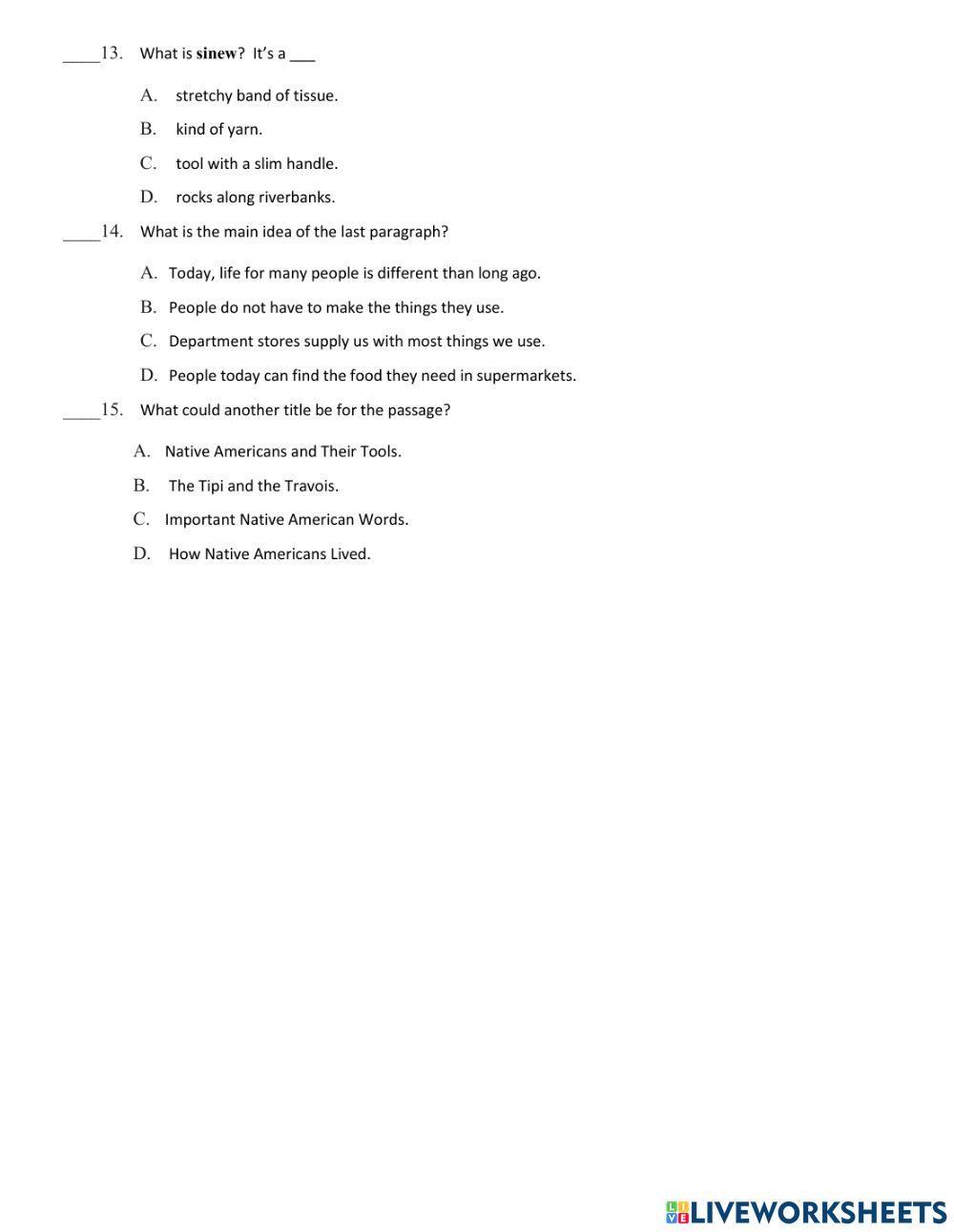 6 reading diagnostic test