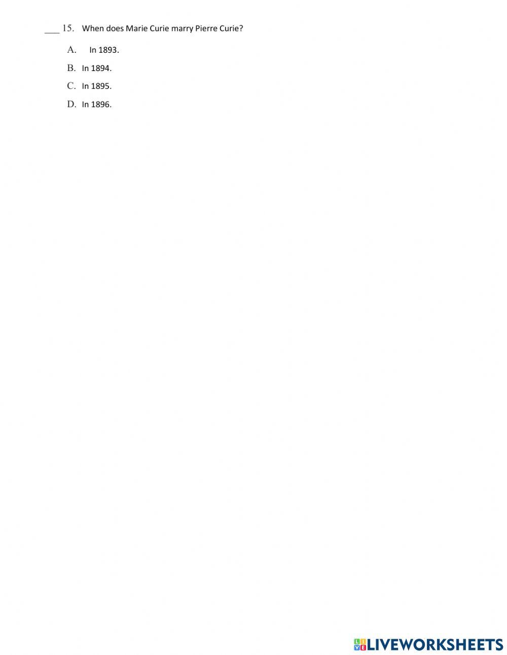 7 Literature Diagnostic Test