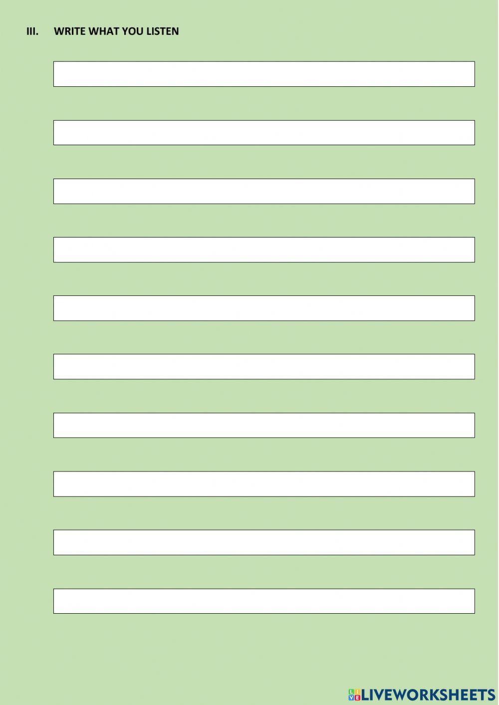 Unit 3: THE PICNIC - PART I