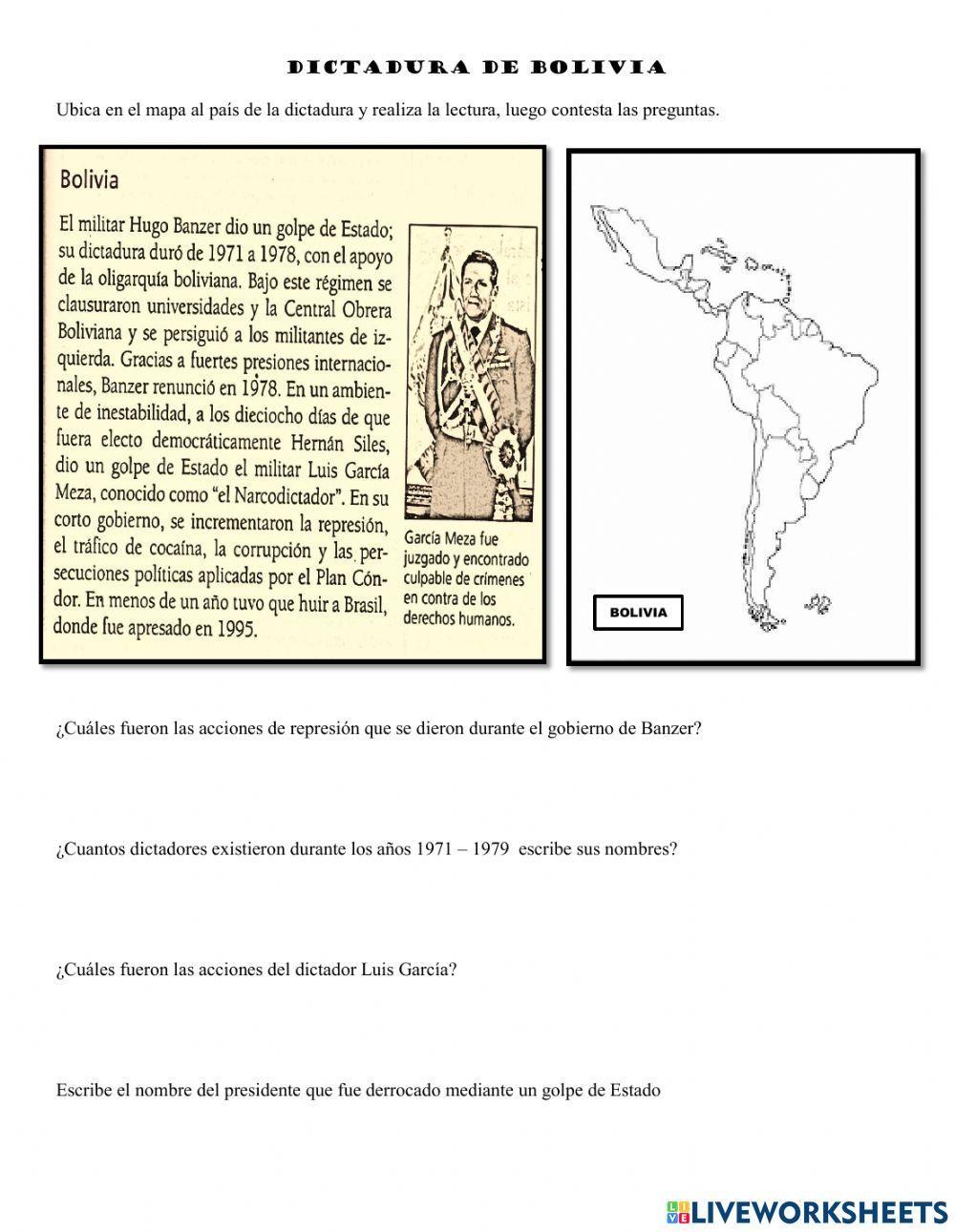 Dictadura de Bolivia