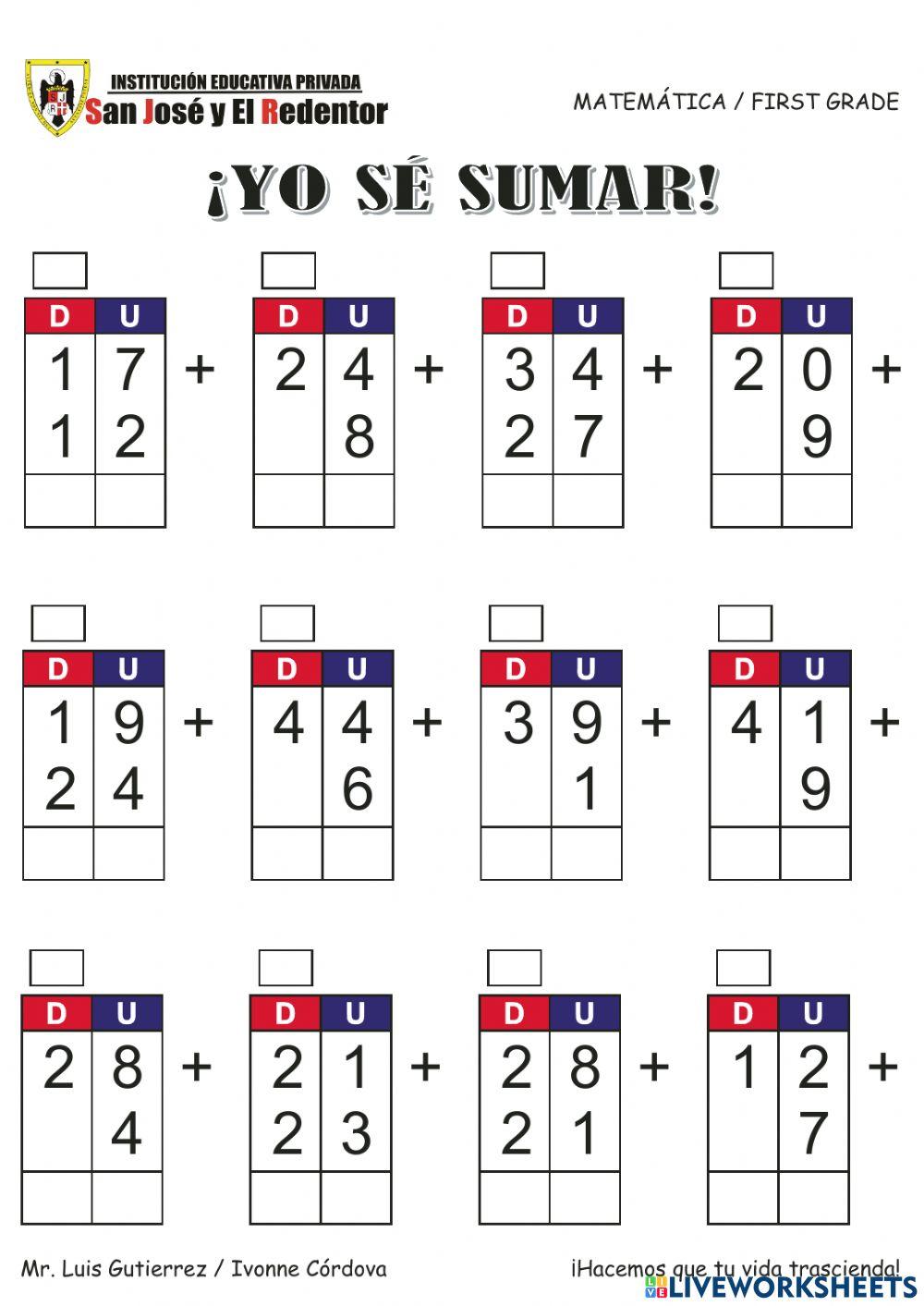Yo sé sumar