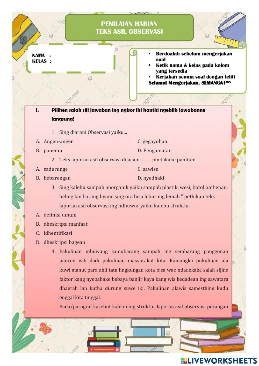 Ph teks asil observasi