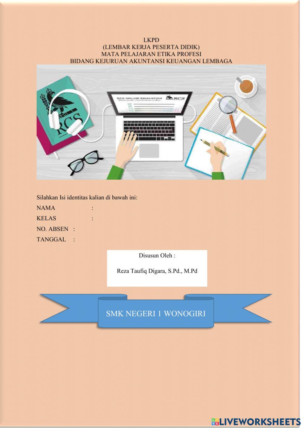 Etika profesi tentang peraturan sektor jasa KEUANGAN